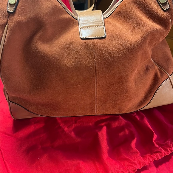 Prix De Dressage Suede and Leather Handbag - Picture 4 of 9